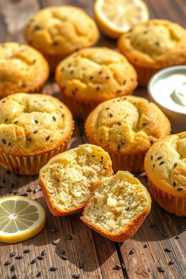 lemon greek yogurt muffins