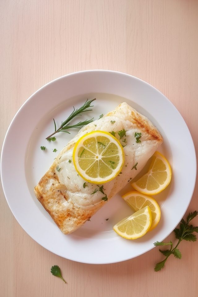 lemon herb baked cod