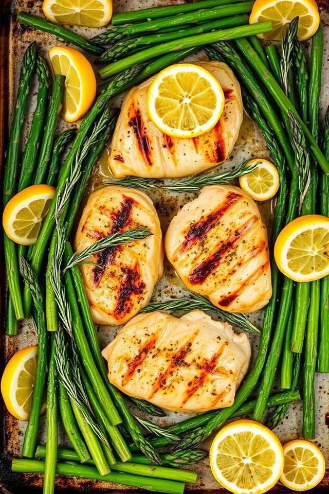 lemon herb chicken asparagus
