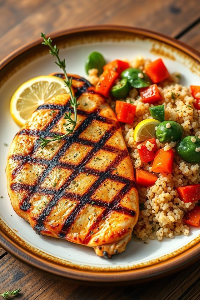 lemon herb chicken quinoa