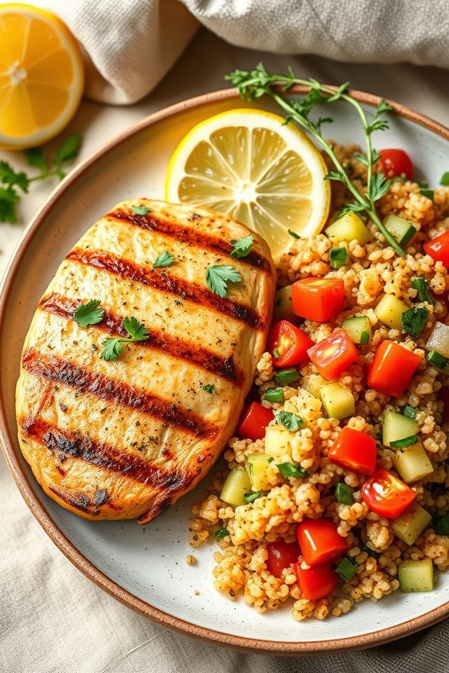 lemon herb chicken quinoa