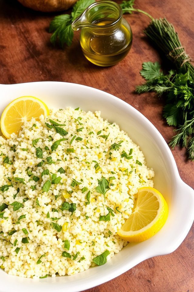 lemon herb couscous salad
