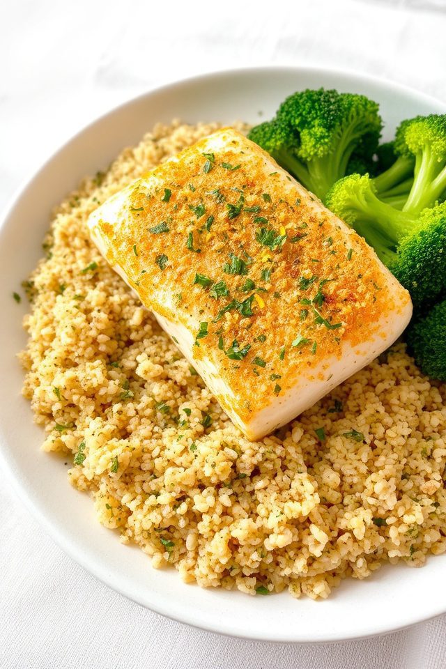 lemon herb crusted fish