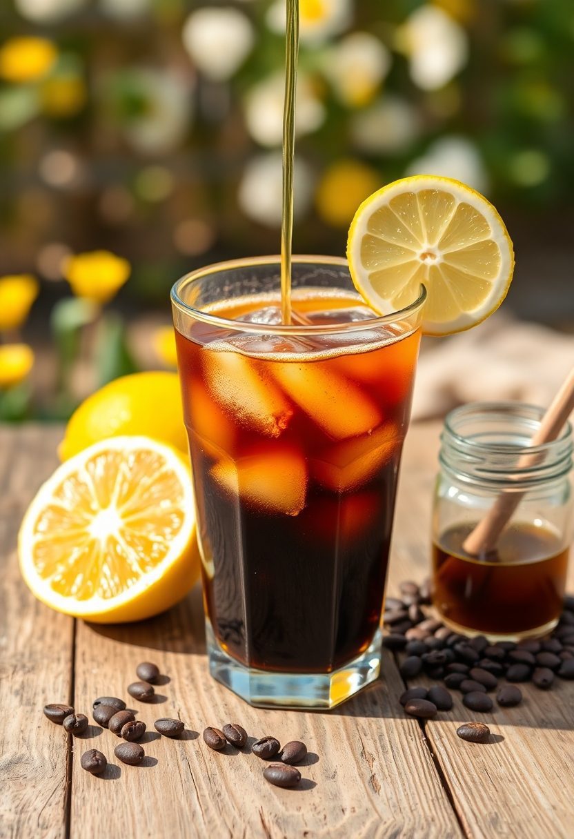 lemon infused maple coffee