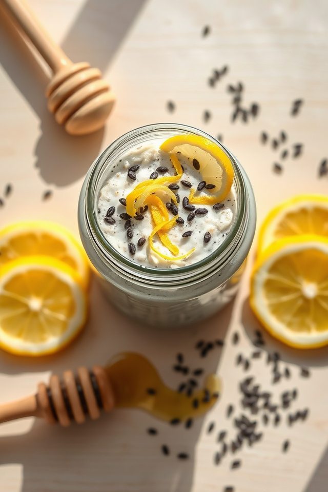 lemon poppy seed oats