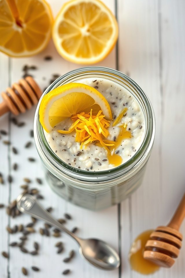 lemon poppy seed oats