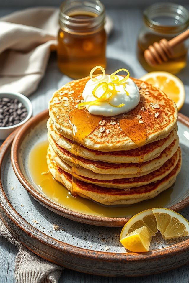 lemon poppy seed pancakes