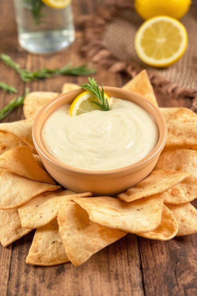 lemon rosemary garlic dip