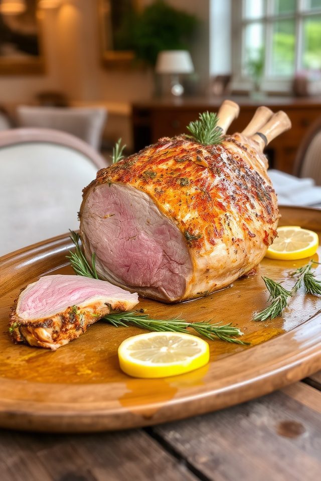 lemon rosemary leg dish