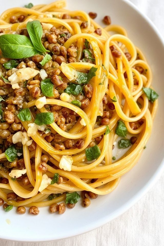 lentil pasta nutritious meal