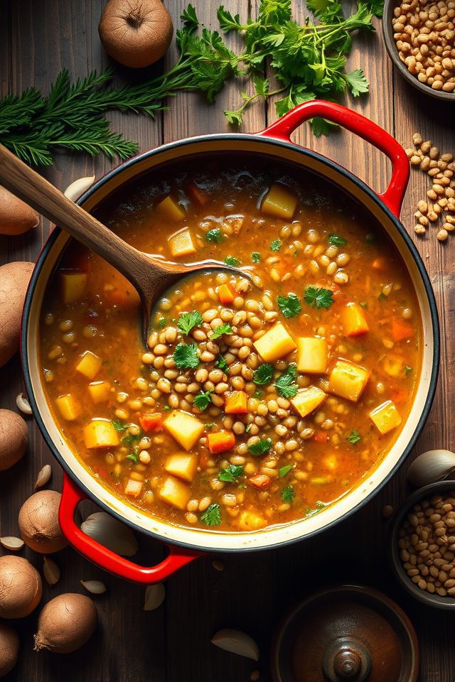 lentil potato soup recipe