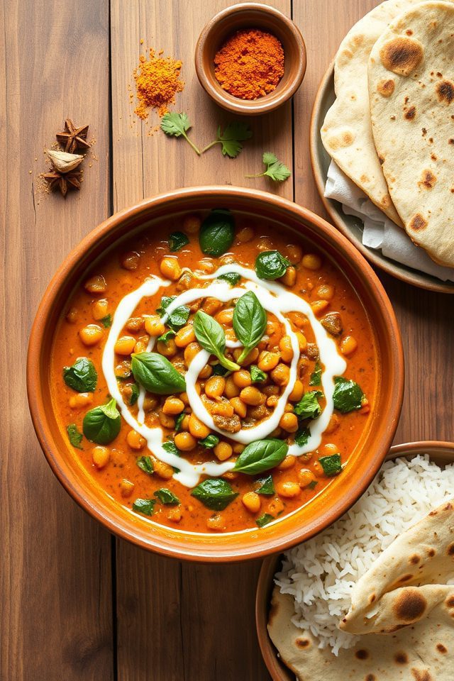 lentil spinach curry recipe