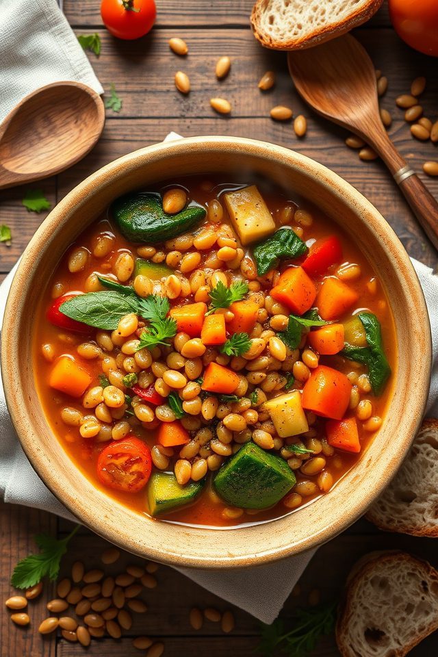 lentil stew with vegetables