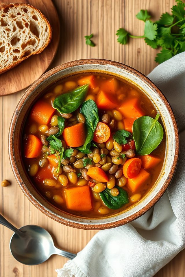 lentil vegetable hearty soup