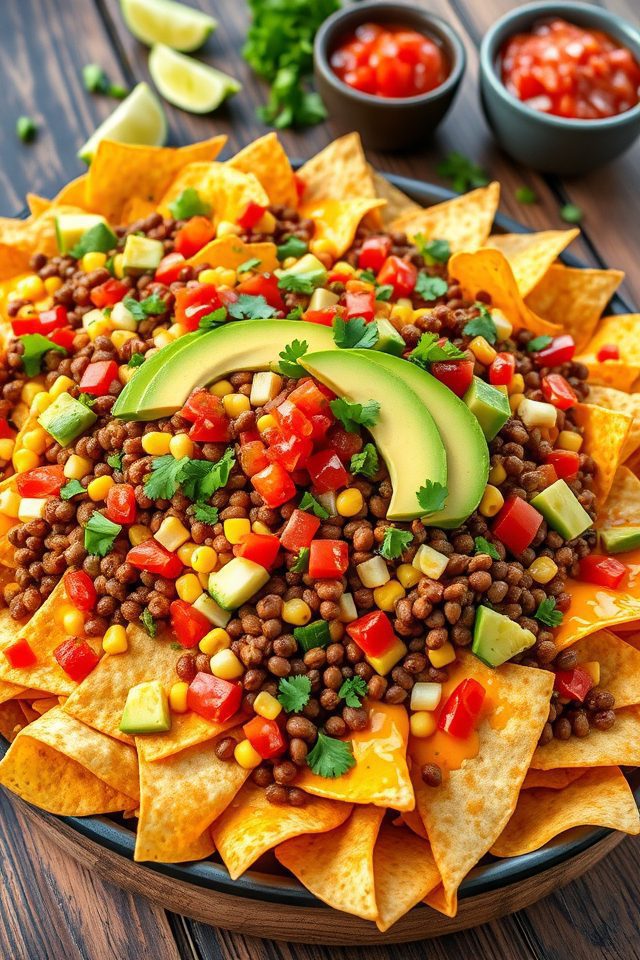 lentil vegetable nacho recipe