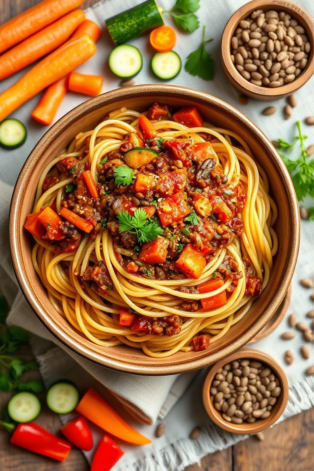 lentil vegetable protein sauce
