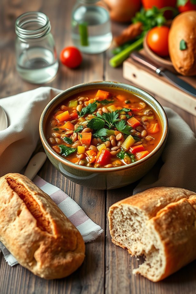 lentil vegetable soup recipe