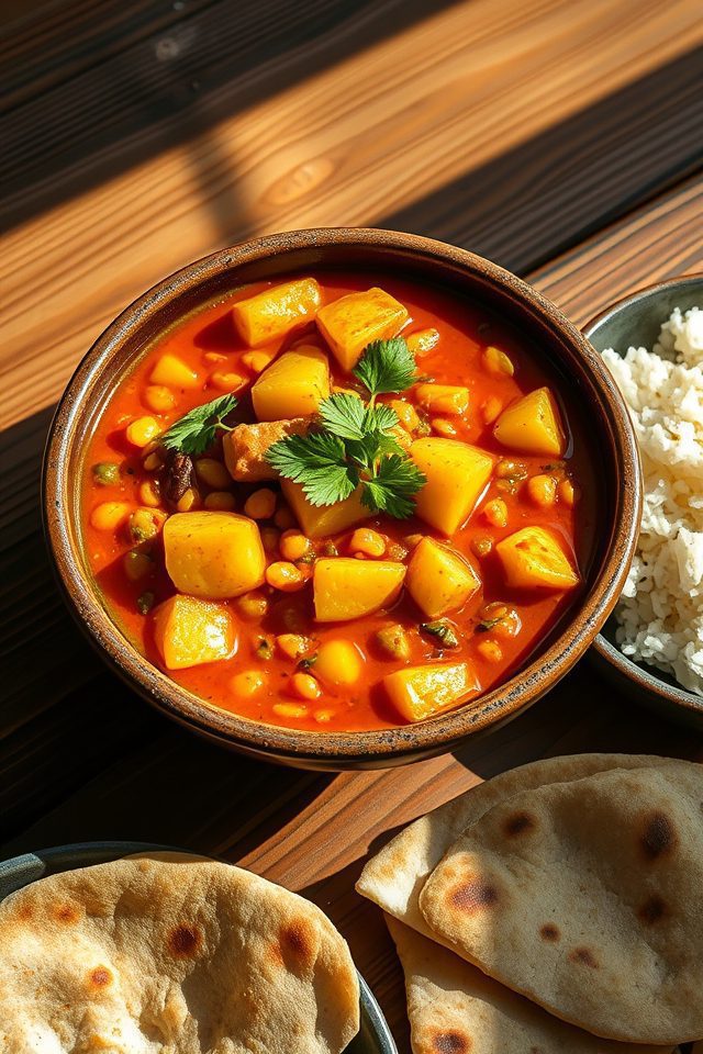 lentils potatoes spicy curry