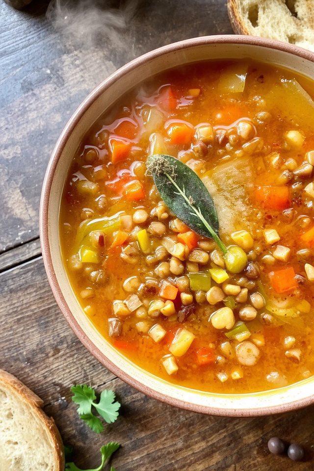 lentils vegetables hearty broth