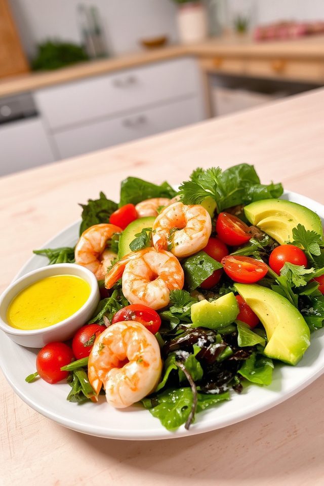 light and healthy meal