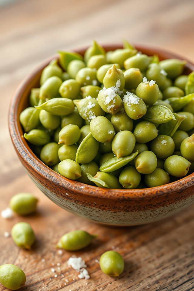 lightly salted edamame snack
