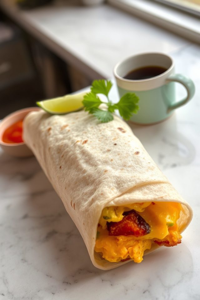 low carb breakfast wrap