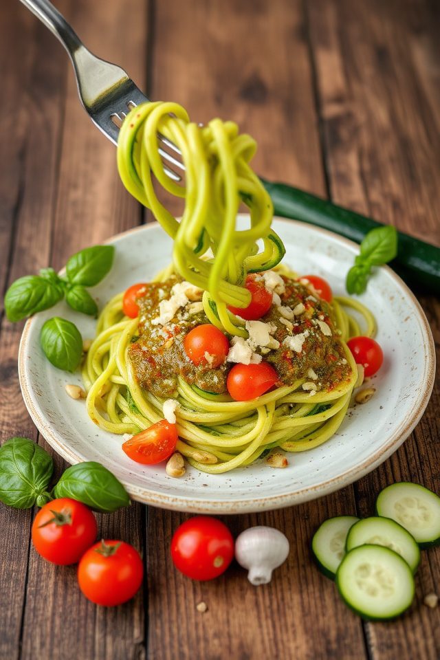 low carb zucchini noodles