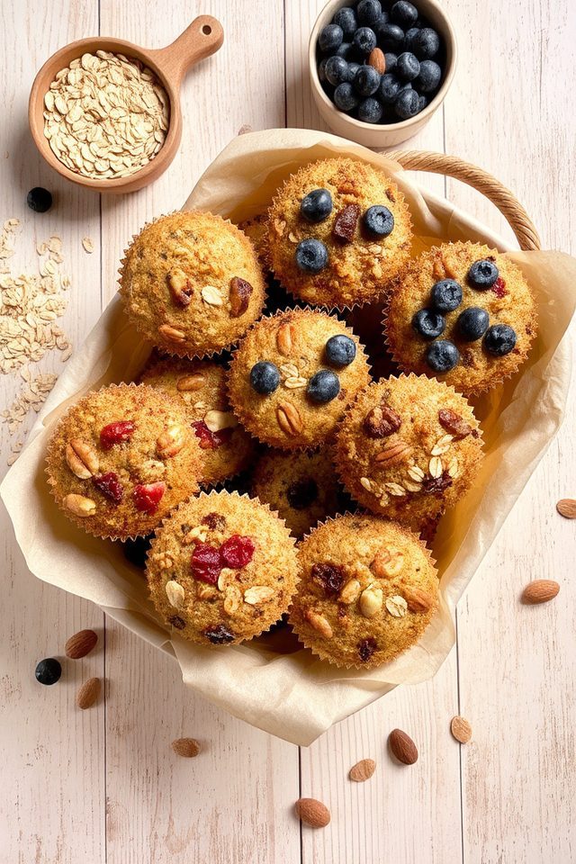 low sugar healthy muffins