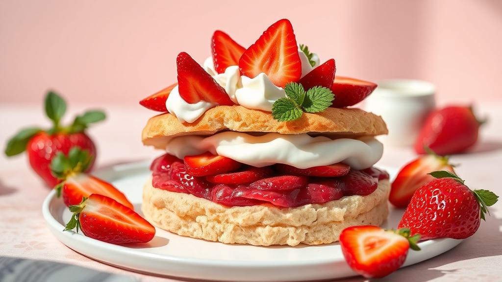 make sweet strawberry dessert