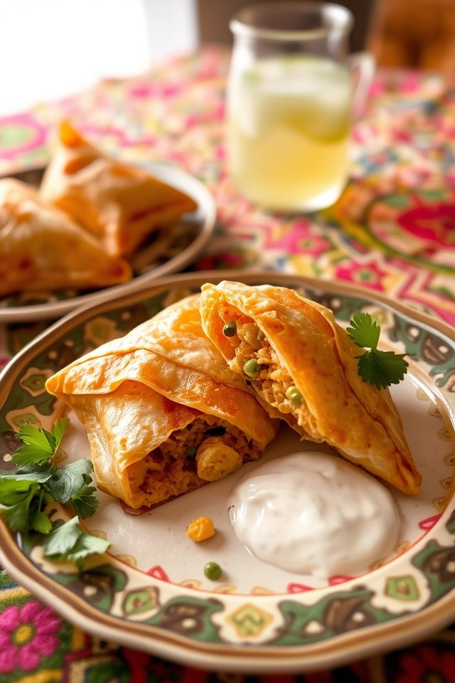 making easy iftar samosas