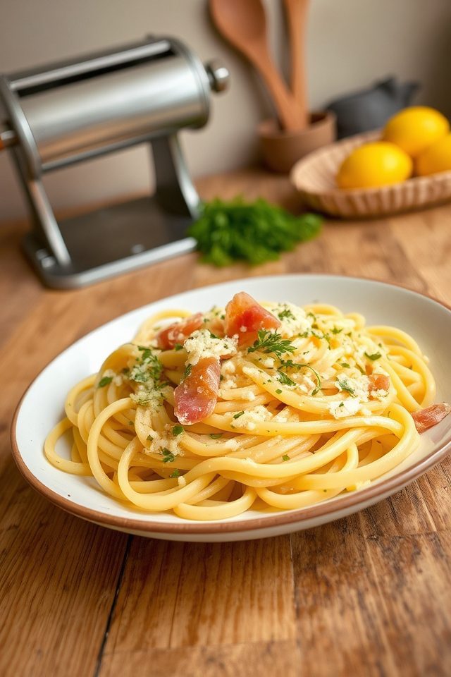 making pasta from scratch