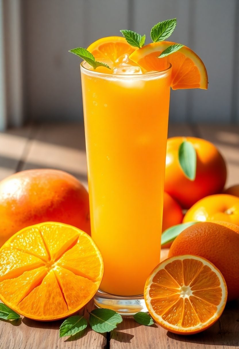 mango and orange beverage