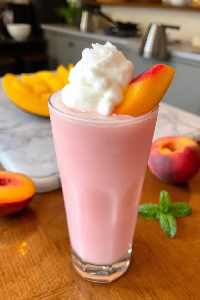 mango peach fruit refresher