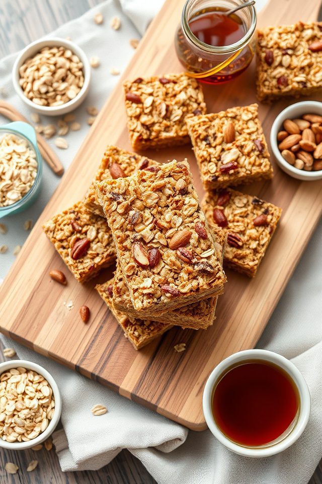 maple flavored nut bars
