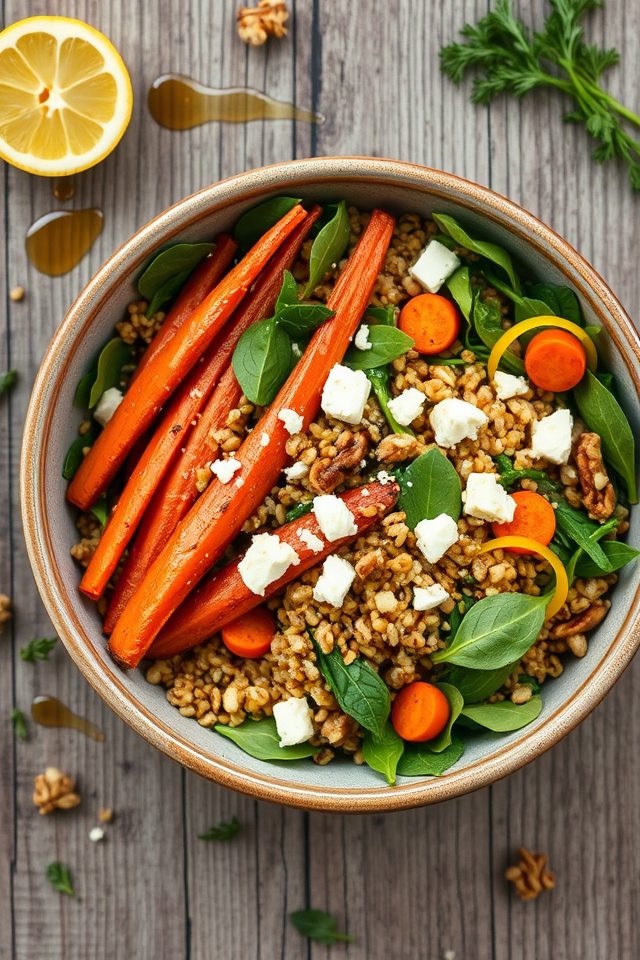 maple glazed carrot salad