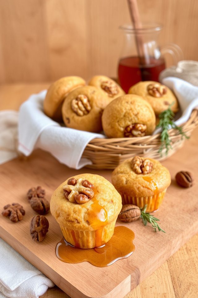maple walnut muffin delights