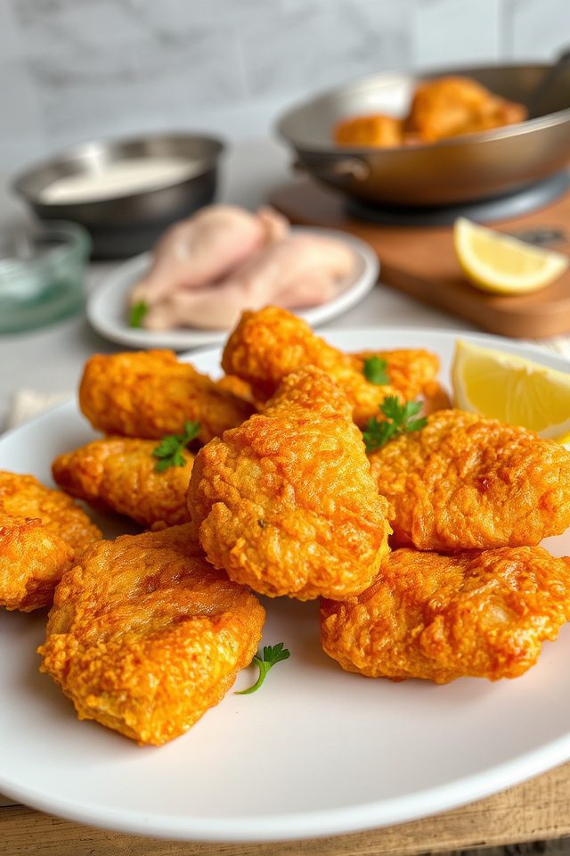 marinate and fry chicken