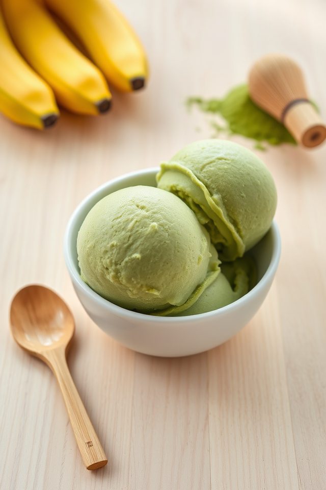 matcha banana ice cream