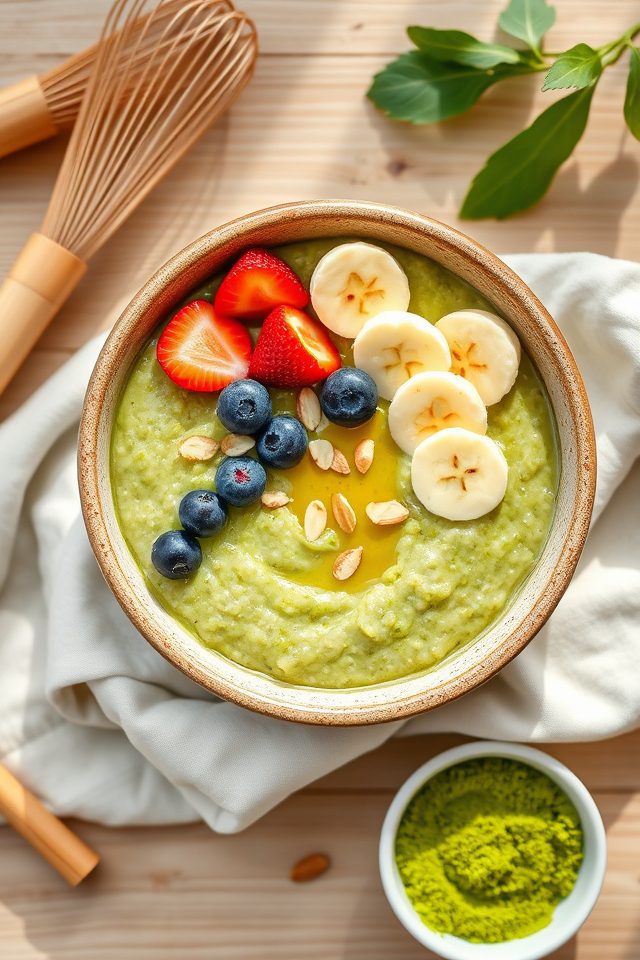 matcha infused oatmeal recipe