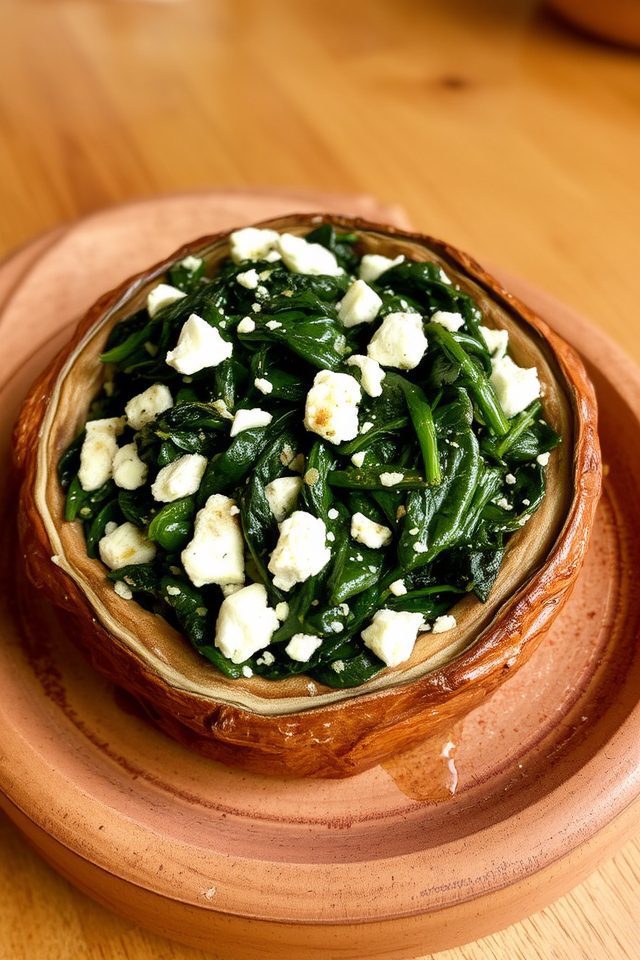 meatless portobello mushroom dish