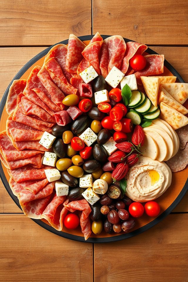 mediterranean appetizer sharing platter
