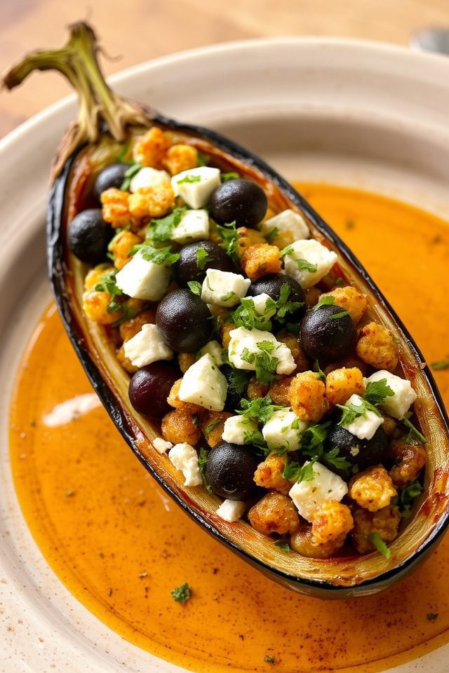 mediterranean baked eggplant dish
