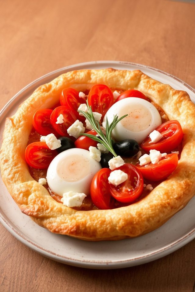 mediterranean brunch tart recipe