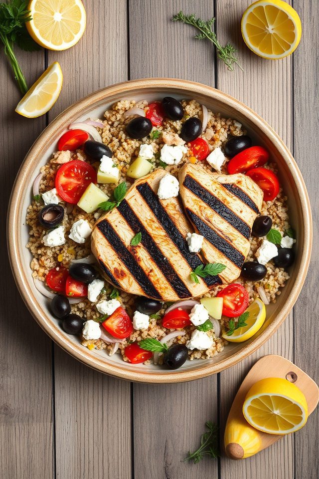 mediterranean protein packed dish