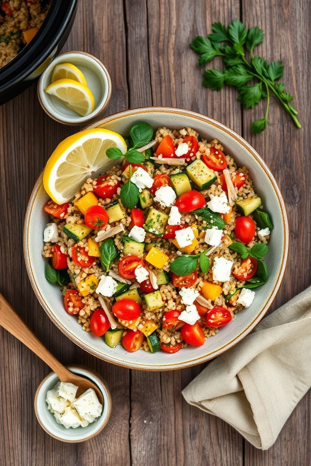 mediterranean quinoa slow cooker
