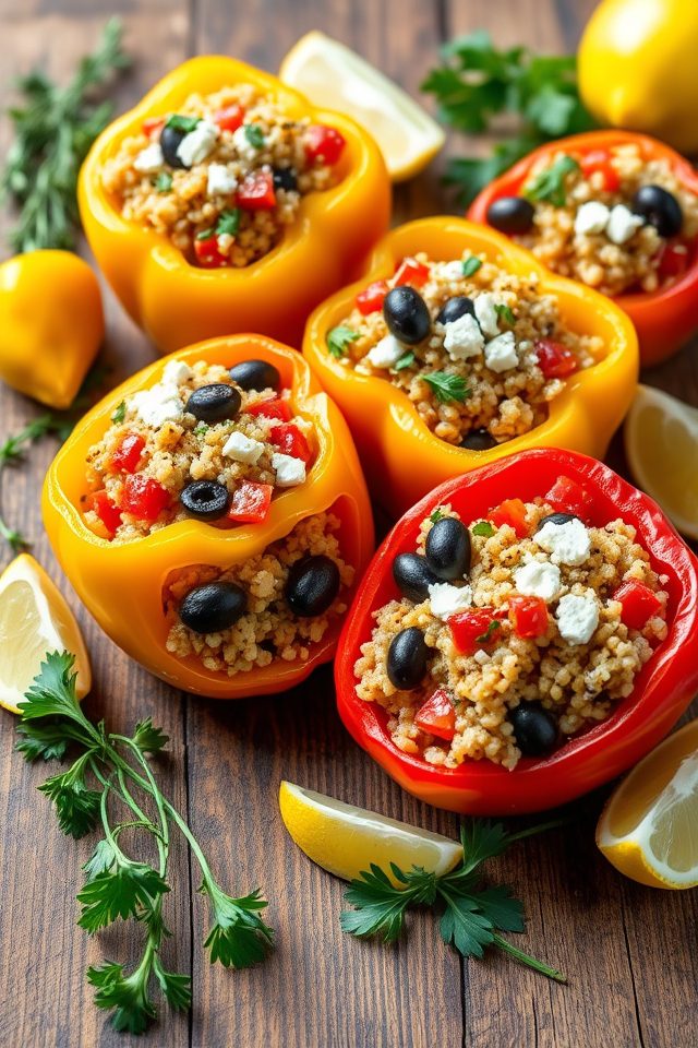 mediterranean vegetable pepper filling