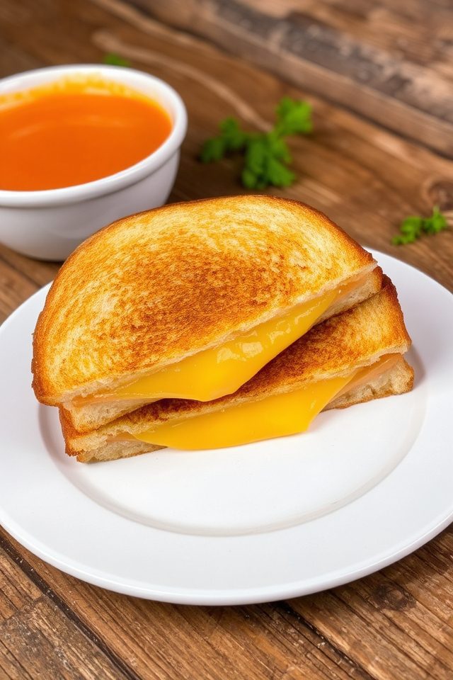 melted cheese grilled crispy