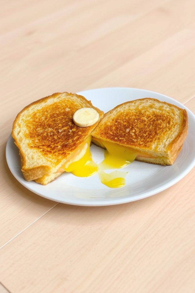 melted cheese on bread