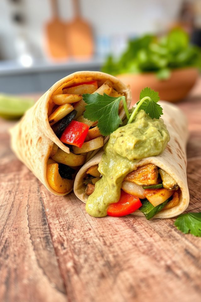 mexican veggie wrap delight