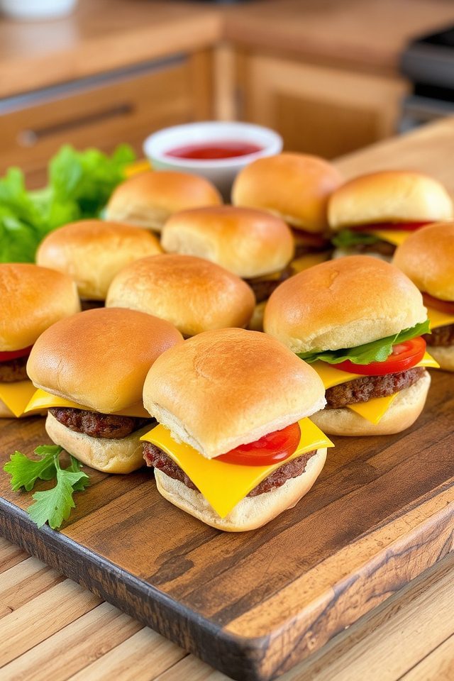mini beef burger delights